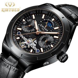 Armbandsur Kinyued Mens Watches Top Business Automatic Mechanical Watch Men Waterproof Sport Wrist Relogio Masculino