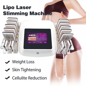 Портативный Дом Использование Липолязер Профессиональная машина для похудения 14 PADS Lipo Laser Beauty Оборудование