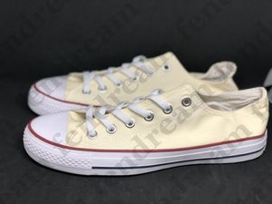 Size35-46 Klasik Unisex Düşük Üst Yetişkin kadın erkek Tuval Ayakkabılar Rahat Düz Spor Chuck Laced Casual Sneaker