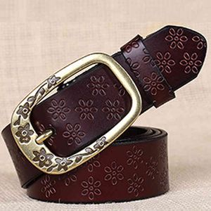 Customized Size and Color Casual Lady Genuine Leather Belt With Special Dign