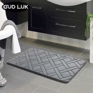 Högkvalitativ 40x60cm Rectangl Bath Mat Badrum Sovrum Slipmattor Skum Rug Dusch Mattor För Badrum Kök Sovrum ZA-002 210622