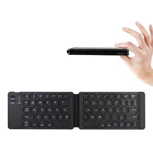 Light-Handy Mini Wireless Bluetooth Folding Keyboard,Foldable Wireless Keypad for IOS Android Windows ipad Tablet phone