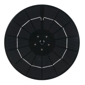 3.8W Solar Fountain Pump Outdoor Led Circle Power Floating Pannel med färgglada ljus för trädgårdsdekoration Pond Aquarium - 1800mA Batteri