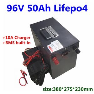 GTK 96V 50AH LifePo4 Battery Pack do Elektryczny Motocykl Scooter Solar Street Light Energy Magazyn + 5a Ładowarka