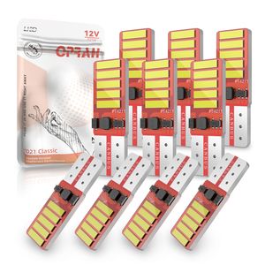 10x Новый T10 W5W Светодиодные лампы 7020 10smd Canbus Автомобиль Интерьер Номер Номера Номера для чтения купольной лампы 12 В Супер Яркий белый 6000K