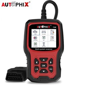 كود القراء أدوات المسح الضوئي Autophix 7150 OBD2 الماسح الضوئي الكامل نظام قارئ النفط EPB ETCS BMS إعادة تعيين أداة تشخيص السيارات المهنية