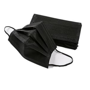 Embalagem de varejo boca máscara descartável preto face máscaras não-tecidas máscara máscaras anti-poeira 3 filtro ativado tampa protetora de carbono ottie