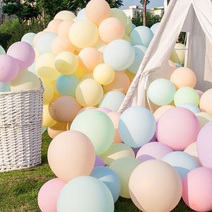 Party Decoration 30pcs Macaron Color Latex Balloons Birthday Pastel Candy Wedding Baby Shower Decor