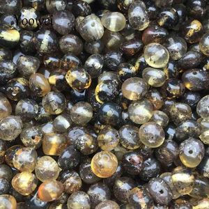 Yoowei Green Gemstone DIY dla dziecka ząbkowanie naszyjnik biżuteria Making 100% Baltic Natural Amber Luźne koraliki całe