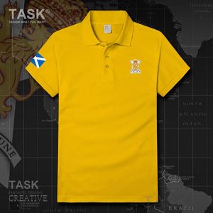 Polo da uomo Trend Simple Army Scotland Alba Scots Camicie a maniche corte tattiche militari scozzesi Top da tennis comfort