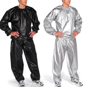 Heavy Duty Sauna Sweat Suit Exercise Gym Suit Fitness Weight Loss Anti-Rip FS99 X0610