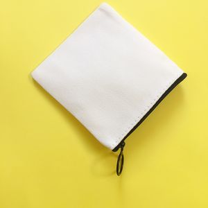DIY Blank White Coin Key Storage Bags Hand-painted Canvas Bag Small Money Pocket Holder