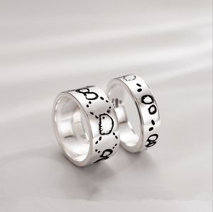 Skull Stainless Steel Band Ring Classic Women Couple Party Wedding Jewelry Men Punk Rings Size 5-11