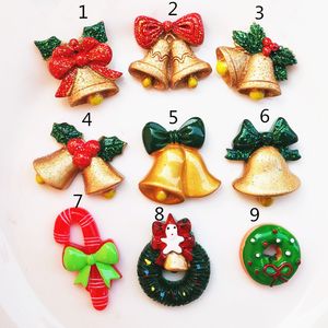 2021 Christmas ornament Glitter Resin Bell Decoration DIY Phone Case Sticker Stationery Box Gloves Accessories Christmas Decors