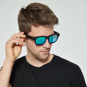 Occhiali da sole audio intelligenti 2 in 1 di moda di alta qualità con lenti con rivestimento polarizzante Auricolare Bluetooth Cuffia Altoparlanti doppi Chiamata in vivavoce