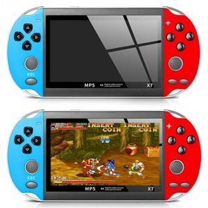 X7 Handheld Game Console 4.3 Inch Screen MP5 Player Video Games PK X7Plus SUPer Retro 8GB Support for TV Output Music Play E-book
