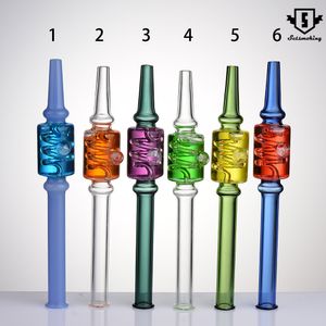 Smoking accessories Glass nectar collector straw with liquid glycerin inside oil cooling 160mm NC Kit dab rig Hookah 1848