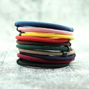 Braccialetto filo alla moda Uomo Donna Braslet rosso regolabile per gli amanti della distanza Coppia Brazalete Bracciali minimalista per meditazione yoga