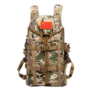 Armé Tactical Ryggsäck Militär Airsoft Assault Molle Rucksack Män Outdoor Multi-Function Jakt Vandring Camping Camouflage Bag Y0721