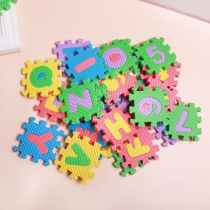 36pcs/Set Children Alphabet Letters Numerals Puzzle Colourful Kids Rug Play Mat Soft Floor Crawling Puzzle Kids Educational Toys 837 V2