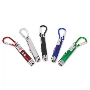 3 in 1 Mini LED Laser FlashLight Portable Keychain UV Torch Pen Pointer Beam Infrared Outdoors