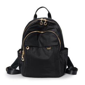 Letnie kobiety Plecak Nylon Messenger Torba Lager Solidne Zipper Torby na ramię 6013-03