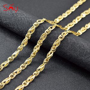 Sunny Jewelry Romantic Link Chain Necklace For Women High Quality Copper Engagement Gifts Findings Chains