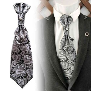 Necktie Scarf Corbata Gray Cashew Pattern Hong Kong Wedding Yarn Photo