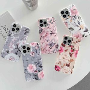 Vintage Flowers Phone Cases For Samsung Galaxy A52 A72 A32 5G A51 A71 4G A12 A21S S21 S20 Plus Note20 Ultra Soft Back Cover
