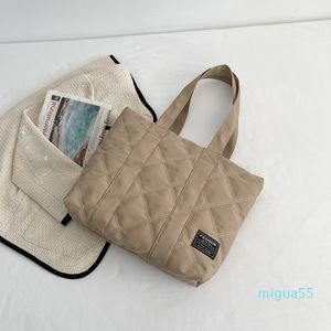 Canvas Shopper Women Torba Na Ramię Miękka Bawełniana Pojemność Torby Na Zakupy Moda Kobiet Totes Torba Pojedyncza Torebka