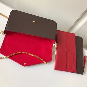 3 styck / uppsättning Luxurys handväskor kedja axeldesigners crossbody väska stil kvinnor handväska handväska och plånböcker 03