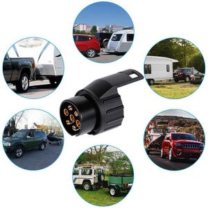 7 PIN-kod till 13 stift Minibil Truck Trailer Connector Electric Adapter Plug towbar EU elektronisk signallampa konverteringskontakt