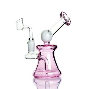 hookah set mini glass pipe bong oil dab rigs burner 14mm joint banger 15cm tall