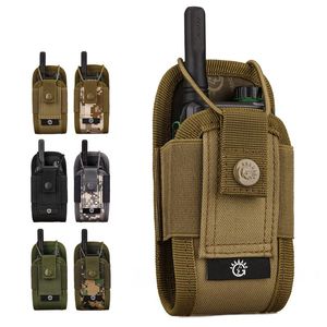 Sacos ao ar livre Bolsa de Nylon Pingente de Esportes Táticos Militar Molle Rádio Walkie Talkie Bolsa Revista Mag Bolso 7 Cores