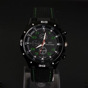 Fashion Trend Male Personality Creative Racing Quartz Watch Silicone Strap