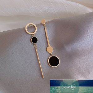 Fashion Asymmetric Korean Style Popular Design Long Earrings Hollow Circle Metal Round boucles d'oreilles pendantes Jewelry Gift Factory price expert design