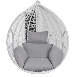 Мебель для кемпинга, подвесное кресло-гамак, качающаяся садовая мягкая подушка для сидения, 220 кг, общежитие, спальня, спинка с подушкой