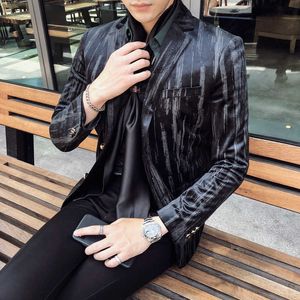Marka Luksusowe Mężczyźni Blazer Business Dress Stage Blazer Formalne Wesele Blazers Casual Slim Fit Suit Coat Jacket Plus Size 5XL 210527