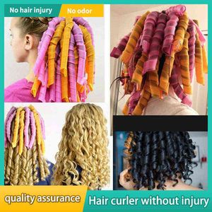 Wholesale spiral curlers for sale - Group buy Hair Curler cm Magic Rollers Curlers Kit Snail Shape Not Waveform Spiral Round Curls No Heat for Extra Long