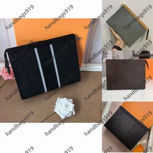 Lady Designer Pochette Handväskor Kvinnor Vintage Typ Mens Bag Pouch Lunkaler Kopplingar Väskor Handväska Zipper Men Fashion All-Match Plånbok Purses Kvalitet Stor kapacitet