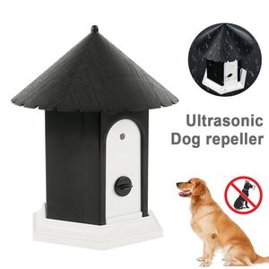 Köpek Anti Barking Cihaz Açık köpek durdurma kabuğu kontrol evcil hayvan köpek ultrasonik anti -havlama yakaları kovucu eğitim cihazı malzemeleri.