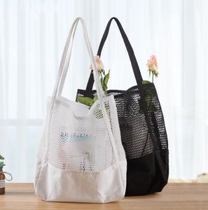 Shopping Bag Mesh Net Handbag Foldable High-capacity Storage Beach Bags Creativity Environmental Protection Handbags Customization WMQ1117