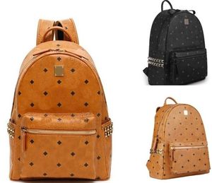 Lederhandtaschen Hohe Qualität 2 Größe Männer und Frauen Schulrucksack Rucksack Nietendruck Rucksäcke Designer Damentaschen Junge Mädchen Rucksack