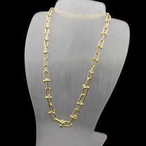 Luxus Herrenschmuck Goldkette Anhänger Halskette Cuban Link Persönlichkeit Mode Freundschaft Freund Paar Edelstahl Designerschmuck Damen Herren Halsketten