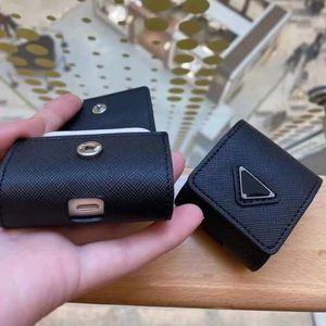 Accessori per cuffie per design classici Case AirPods per 1 2 3 AirPod Pro Cases Fashion P Protection Black Earphone Package Catena Coperchio