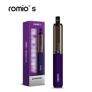 Romio elektroniska cigaretter Puffstänger färger ml Patron Bomull Spole Vape Pod Kit mAh Batteri läckage