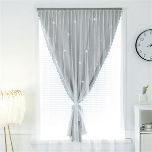 No Need to Punch Curtain Shading Anti-UV Light Yarn Easy Install Window Curtains for Home Bedroom Living Room Decoration 210913