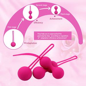 Sex Adult toys Medical silicone safety Kegel ball toy adult female vaginal Chinese geisha extrusion exercise machine 1012