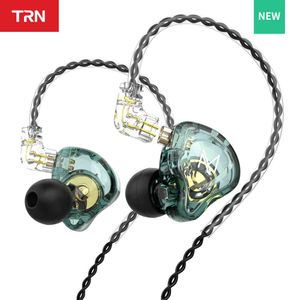 TRN MT1 Hi-Fi 1DD Dynamisk In-Ear Drive HiFi Bass Metal Monitor Running Sport Earphone Headphone TRNX7 Ny ankomst