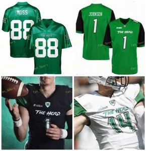 NCAA College Jerseys Marshall Thundering Herd 17 Isaiah Green 20 Brenden Knox 50 Will Ulmer 53 Lawrence Cunningham Custom Football Stitched